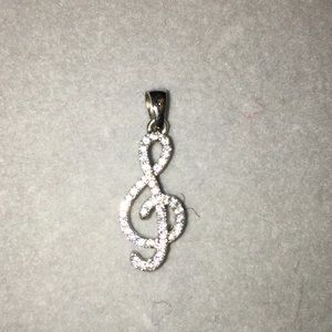 Silver Music Pendant